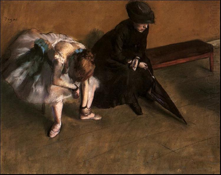 Waiting, Edgar Degas